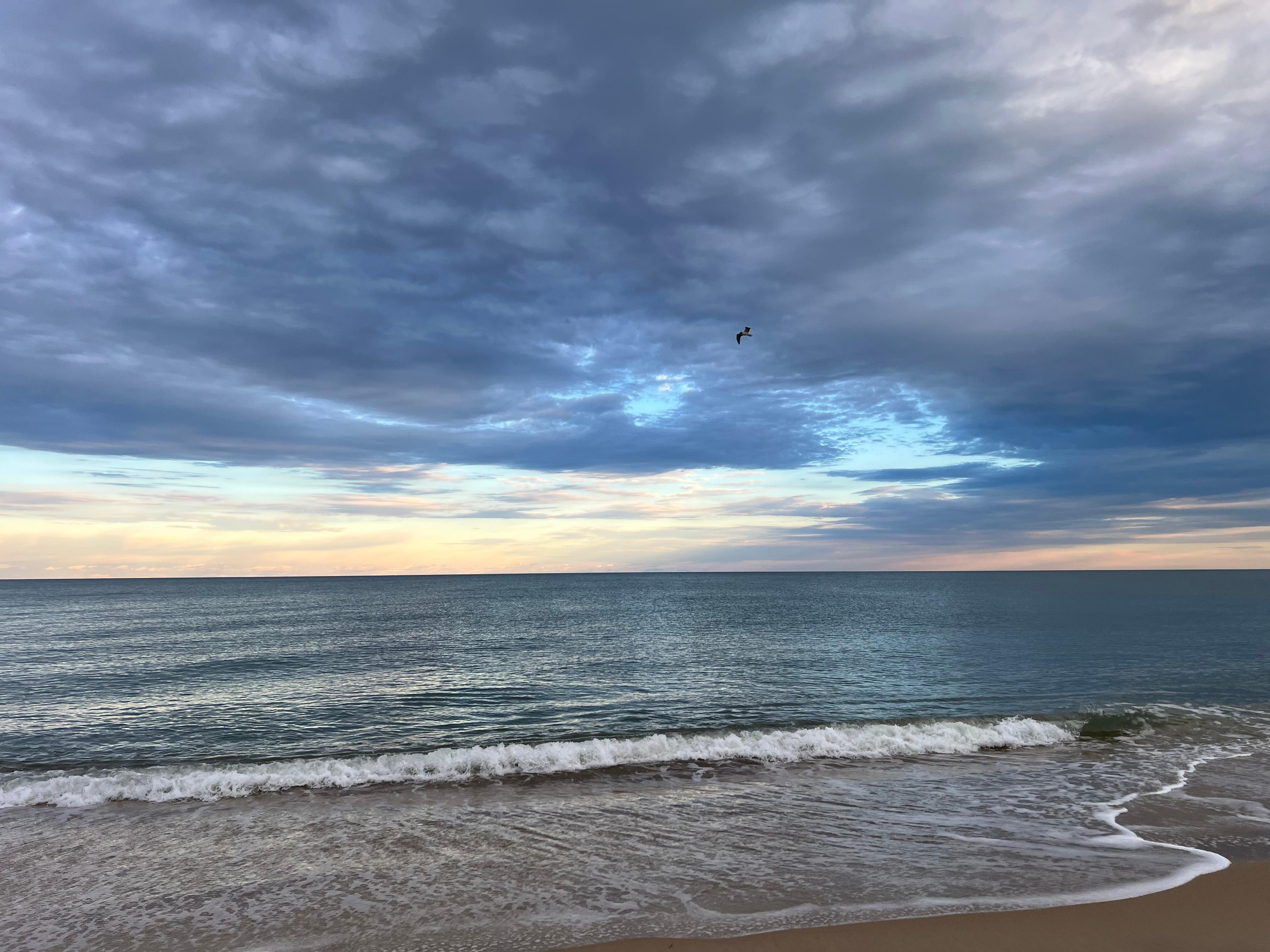 From the beach right in front of the condo 