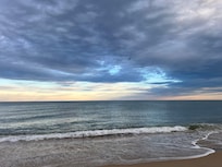 From the beach right in front of the condo