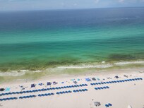 Balcony view of beach