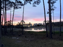 A beautiful sunrise from the back porch.