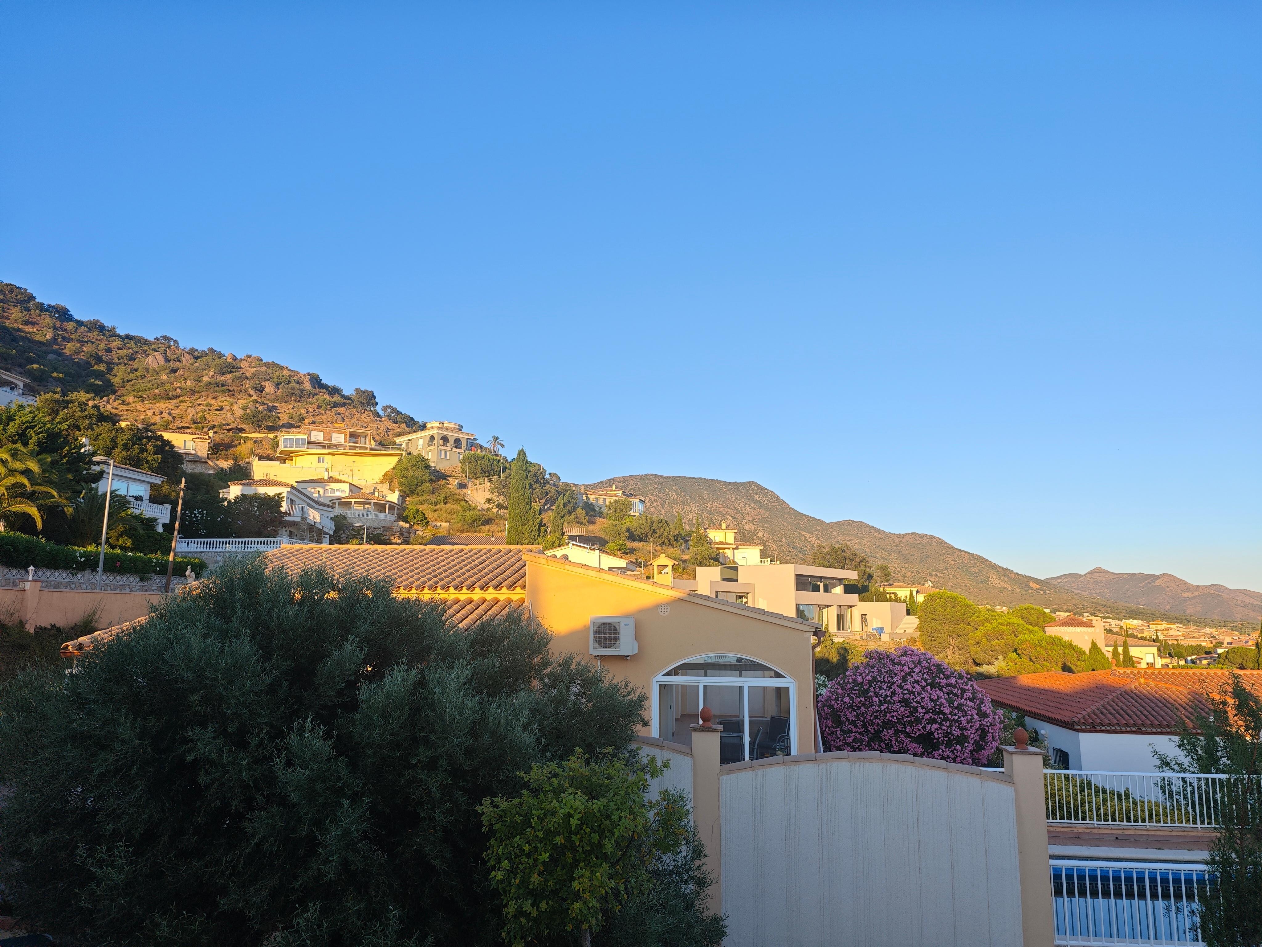 Montain on the left side