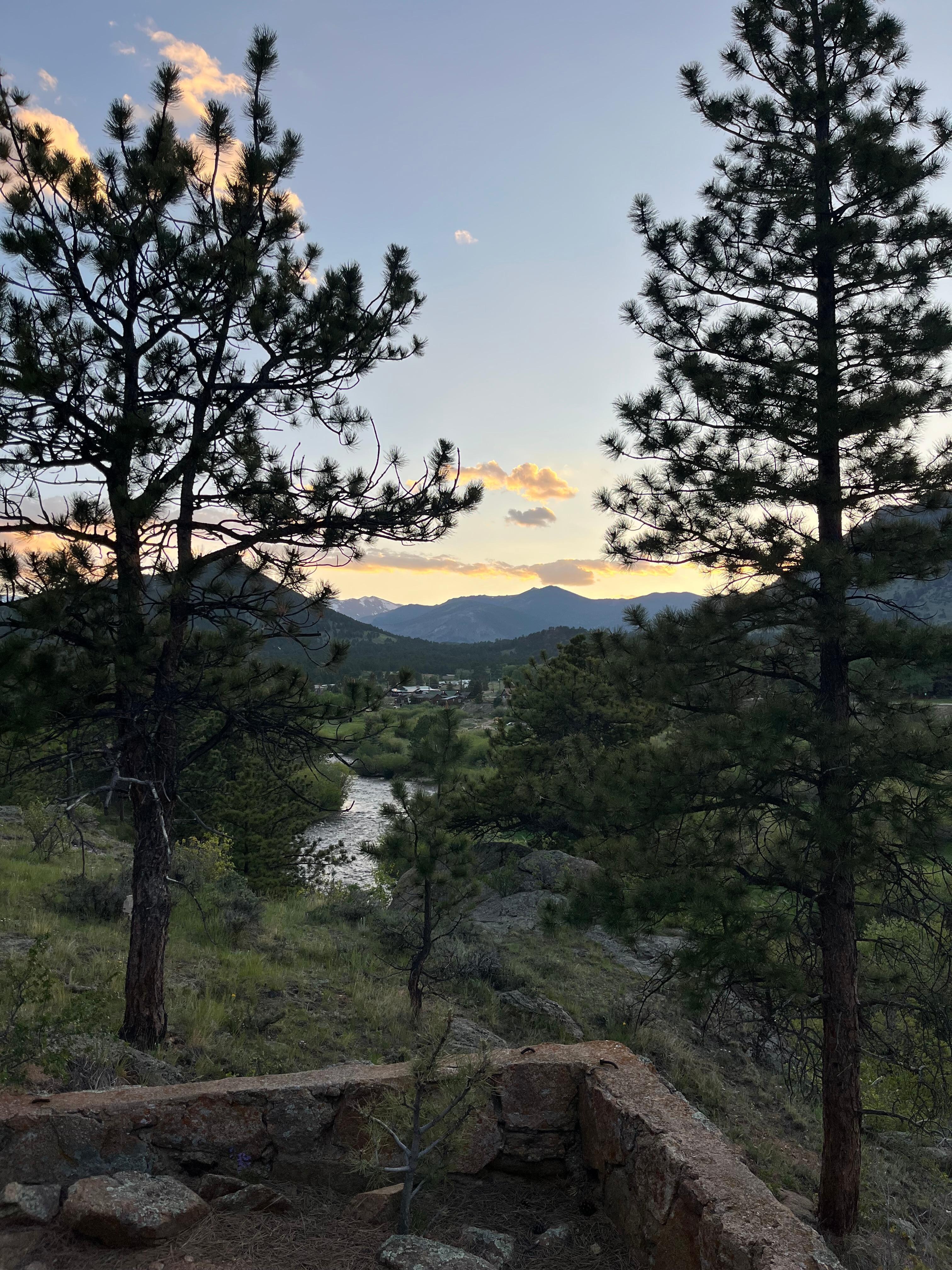 View from the fire pit 