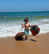 The beach is wonderfully uncrowded!