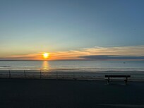 Pouvoir admirer le coucher de soleil, depuis la maison, le must!