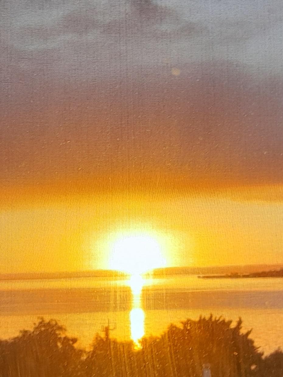 Sunrise from main bedroom.