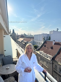 Balcony views of city