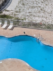 Pool view from the balcony