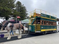 Horse drawn tram to Granite Island