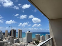 The view from the balcony