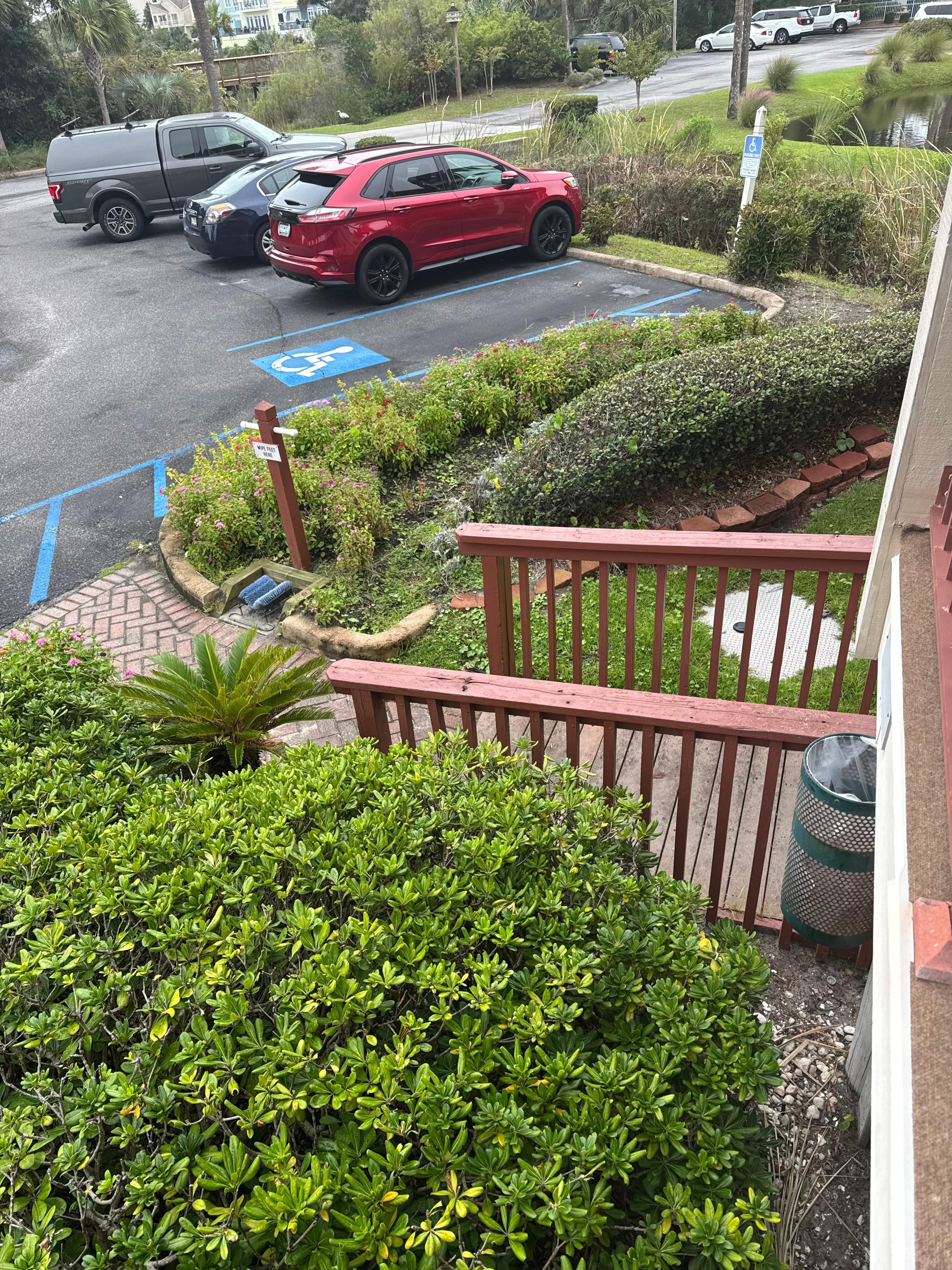 Ramp up to 1st floor was nice.  