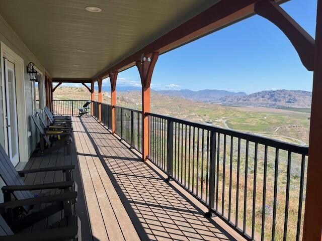 huge deck with view
