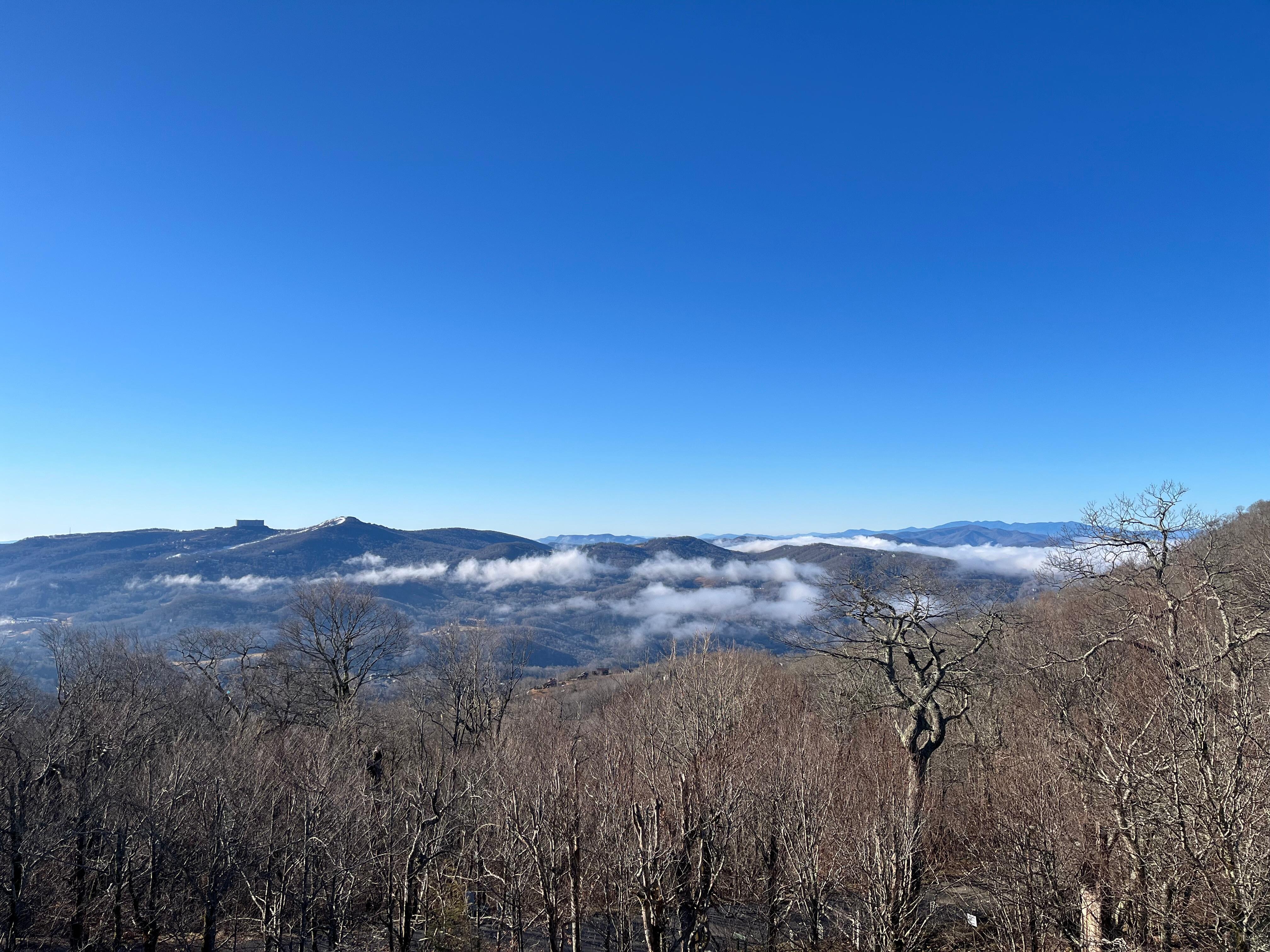 Great views off the chalet porch of Sugar and Beech 