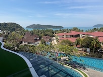 View from hotel balcony