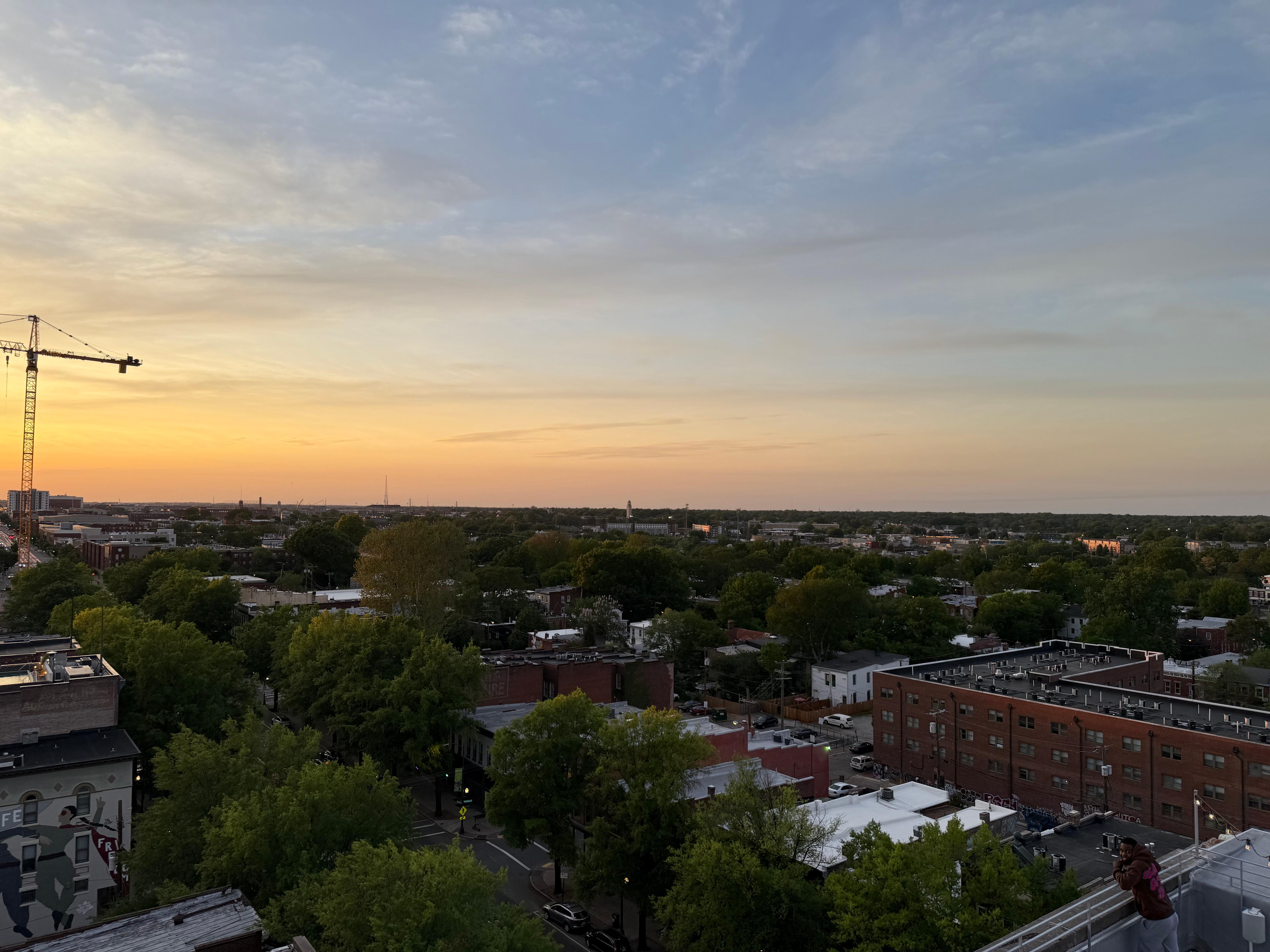View from the roof top bar.