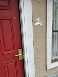 Room number had been clearly torn off