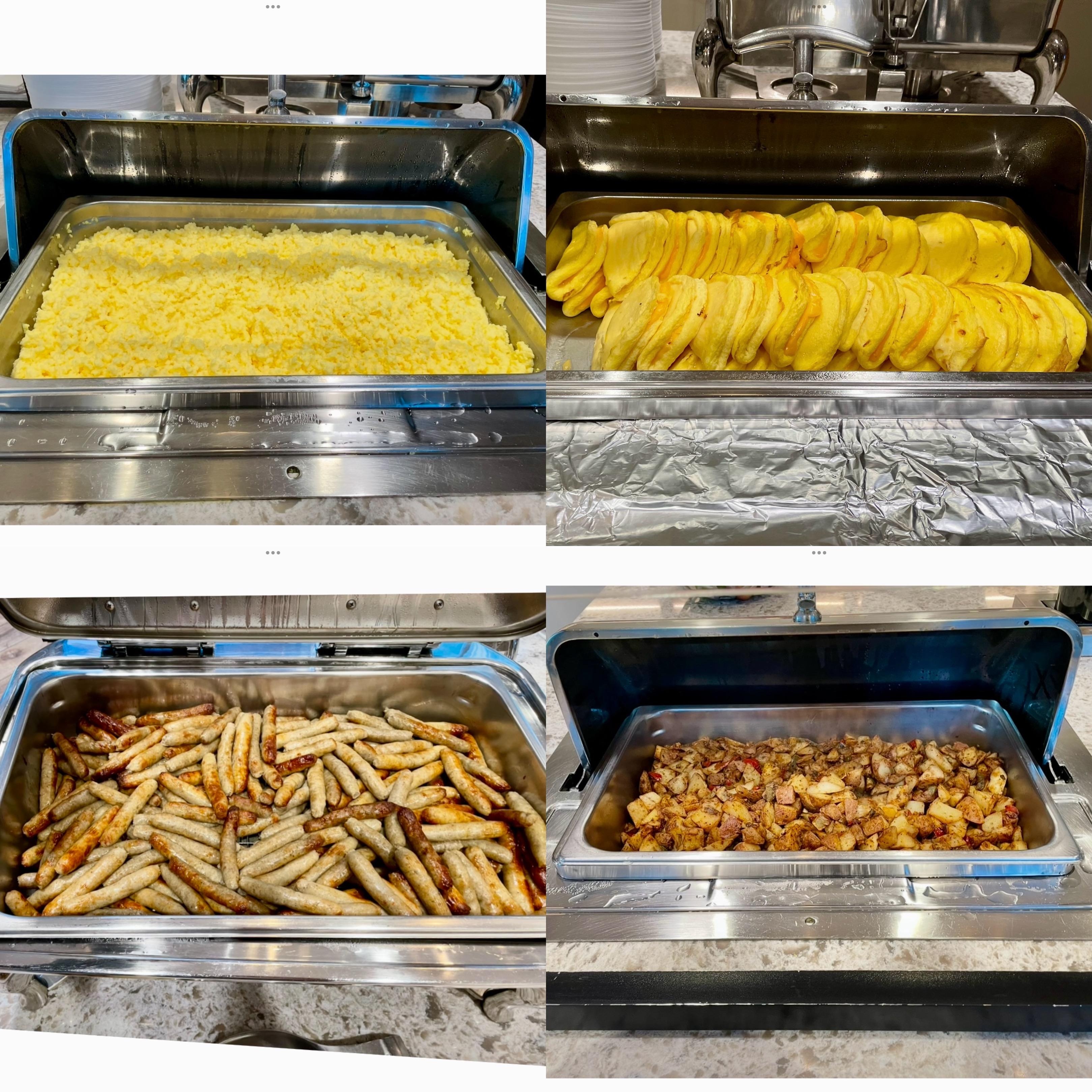 Hot American breakfast on-time every morning