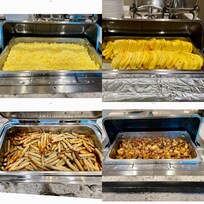 Hot American breakfast on-time every morning
