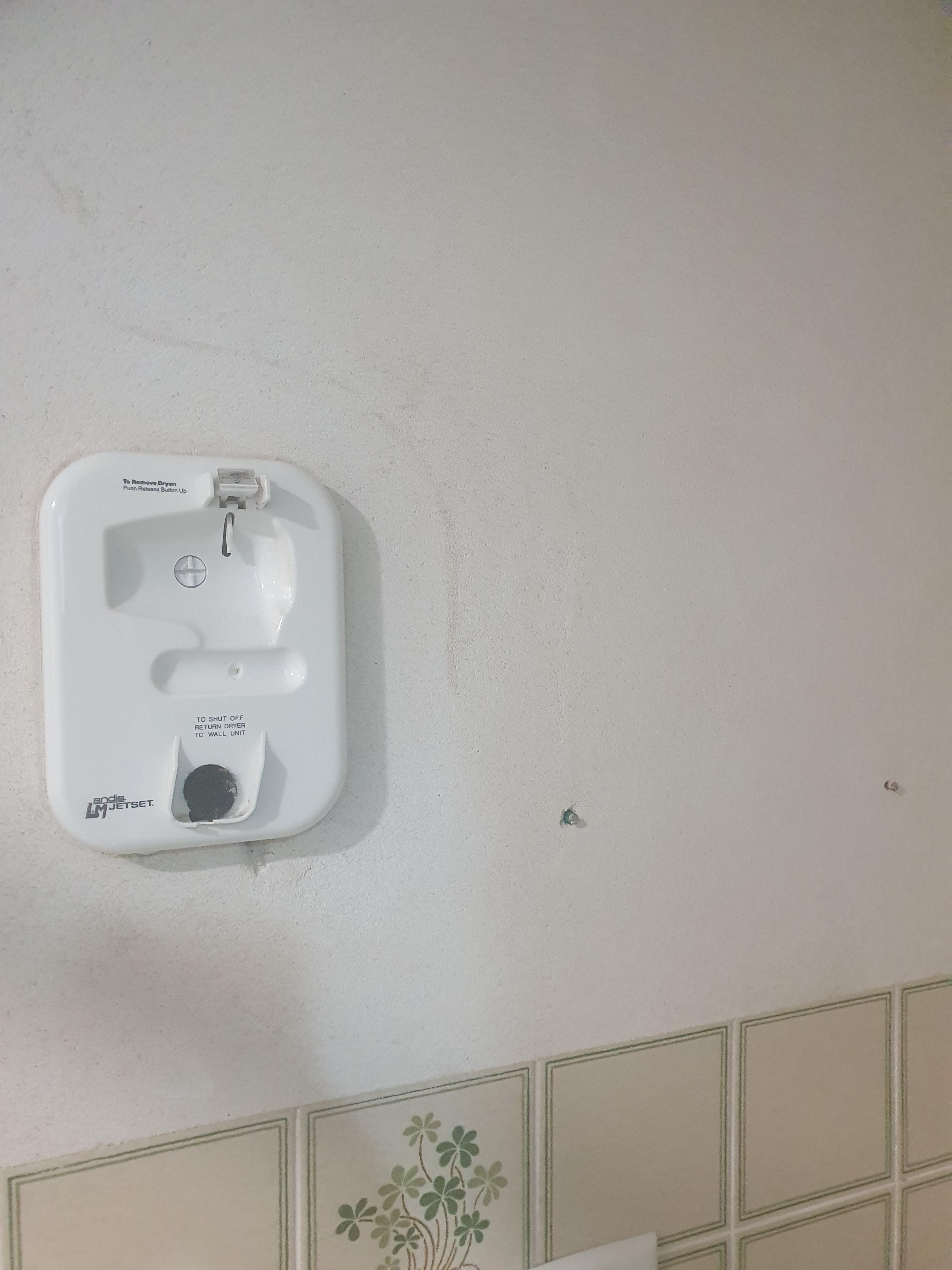 Obsolete hair-dryer fixture
