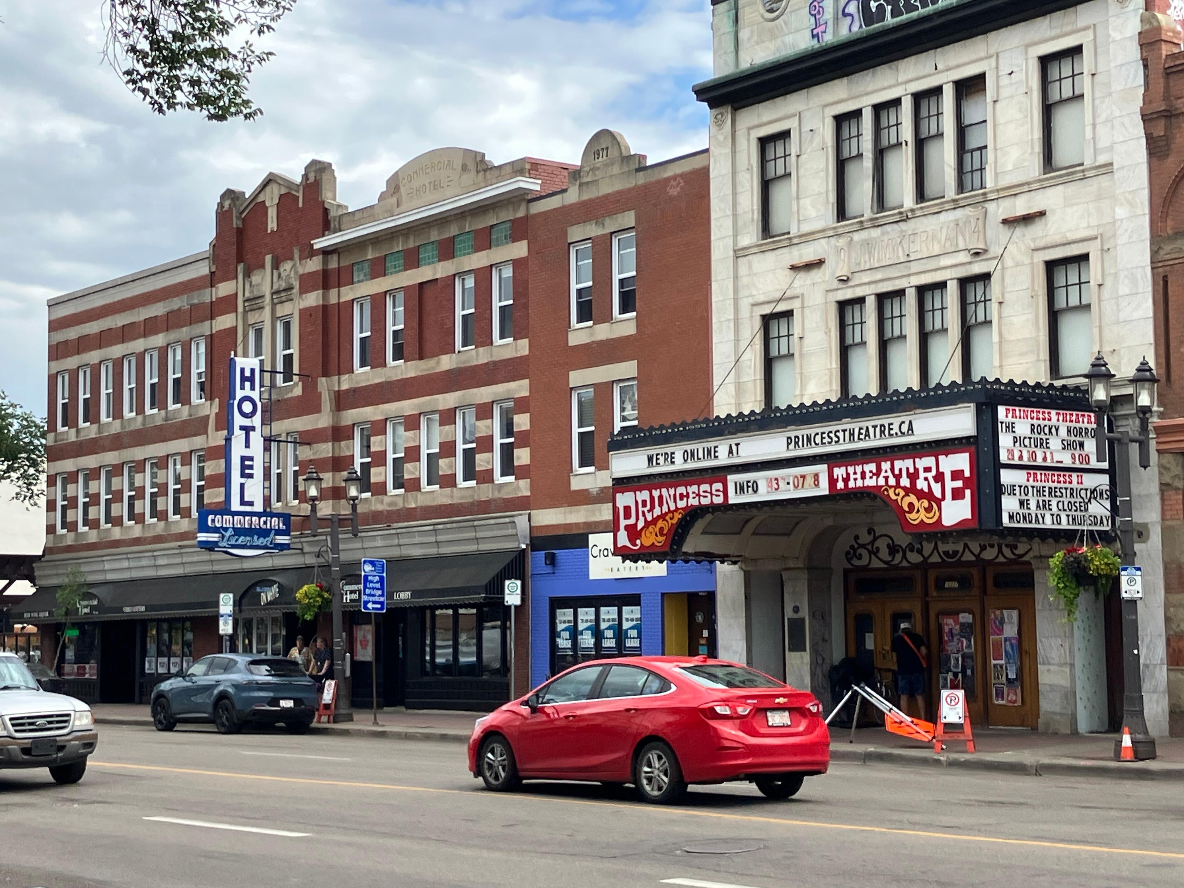 Street view of the hotel.