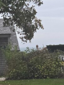 Small view of ocean from cottage.