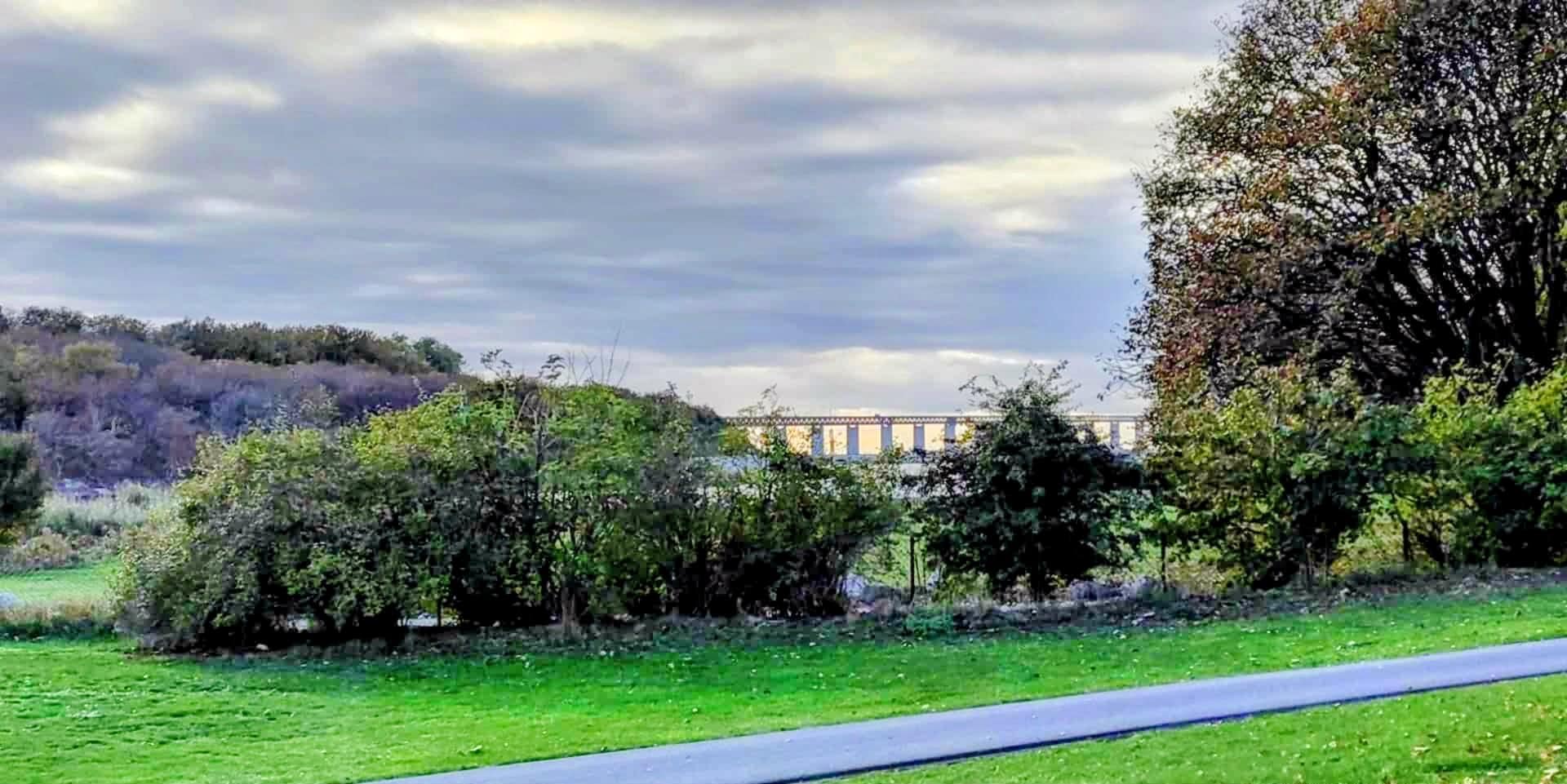 Udsigten fra vores hytte