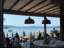 Breakfast with this view was exceptional and the breakfast spread was very good.