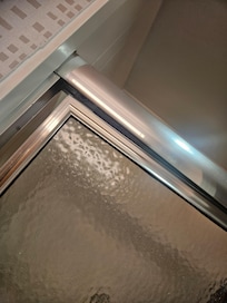 Shower door was broken