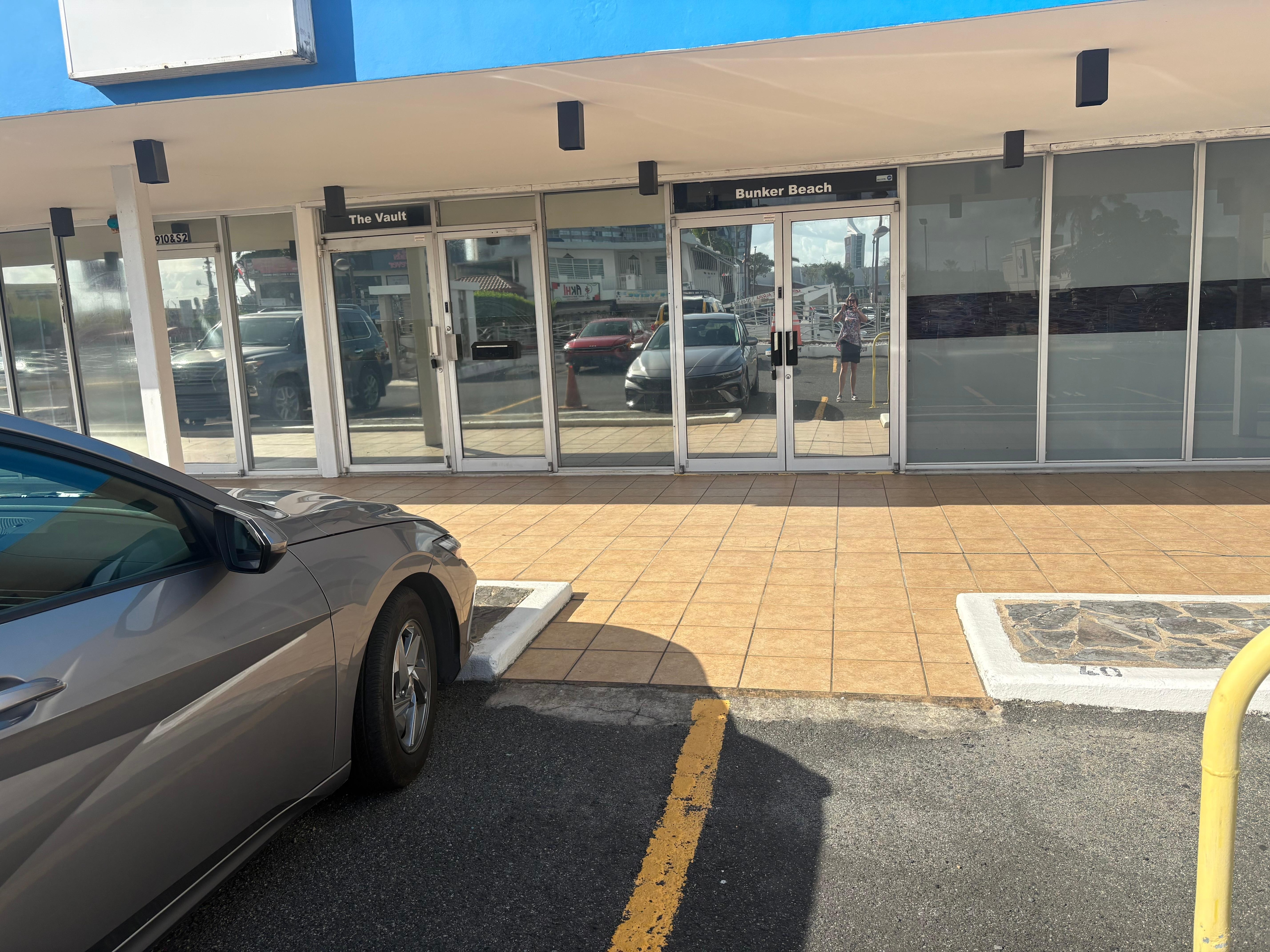 Our condo looking at parking lot….no interior windows…it was being in a basement