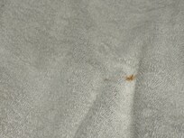 stained towel