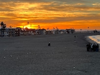 Sunrise at Seal Beach.