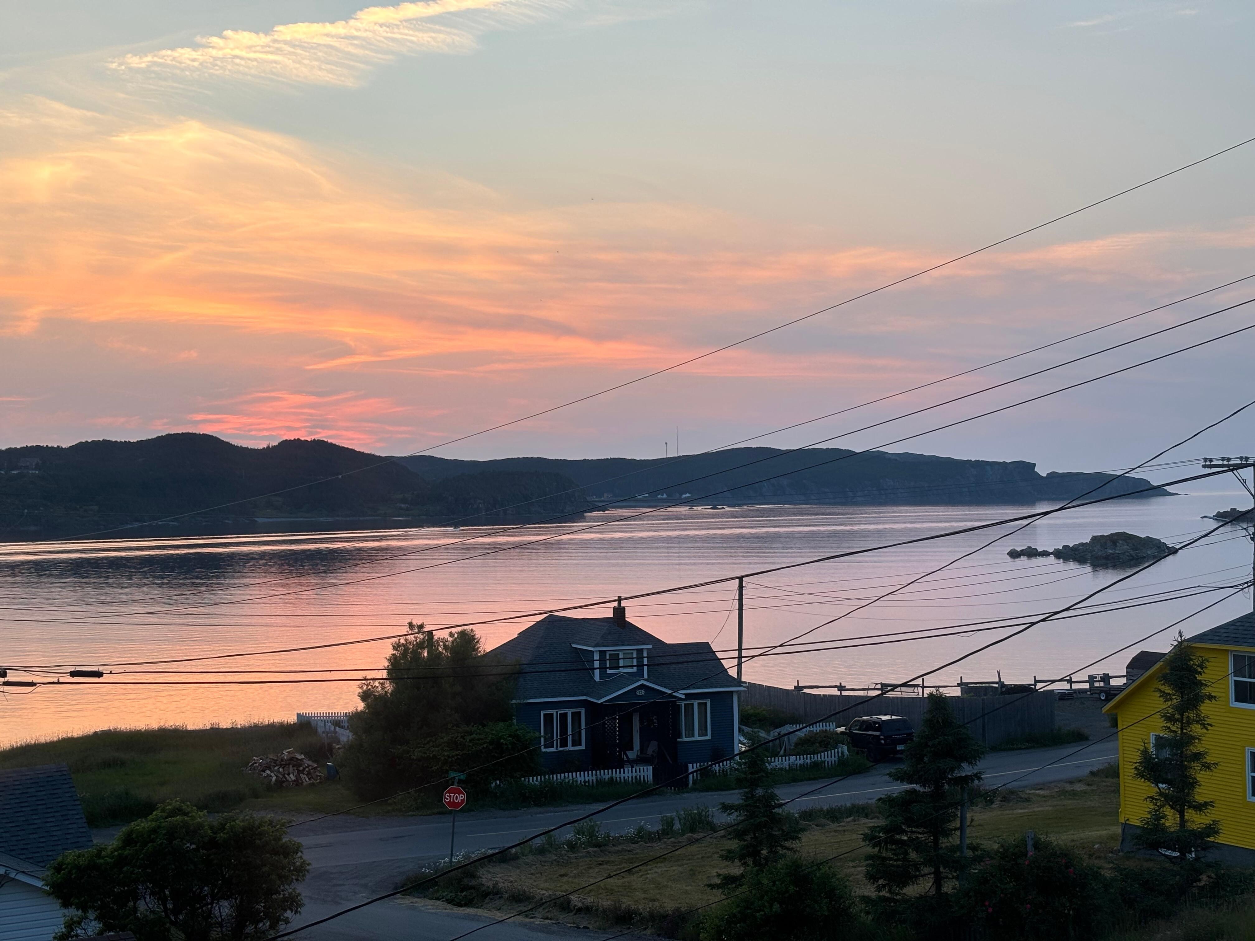 Sunset from second floor window 