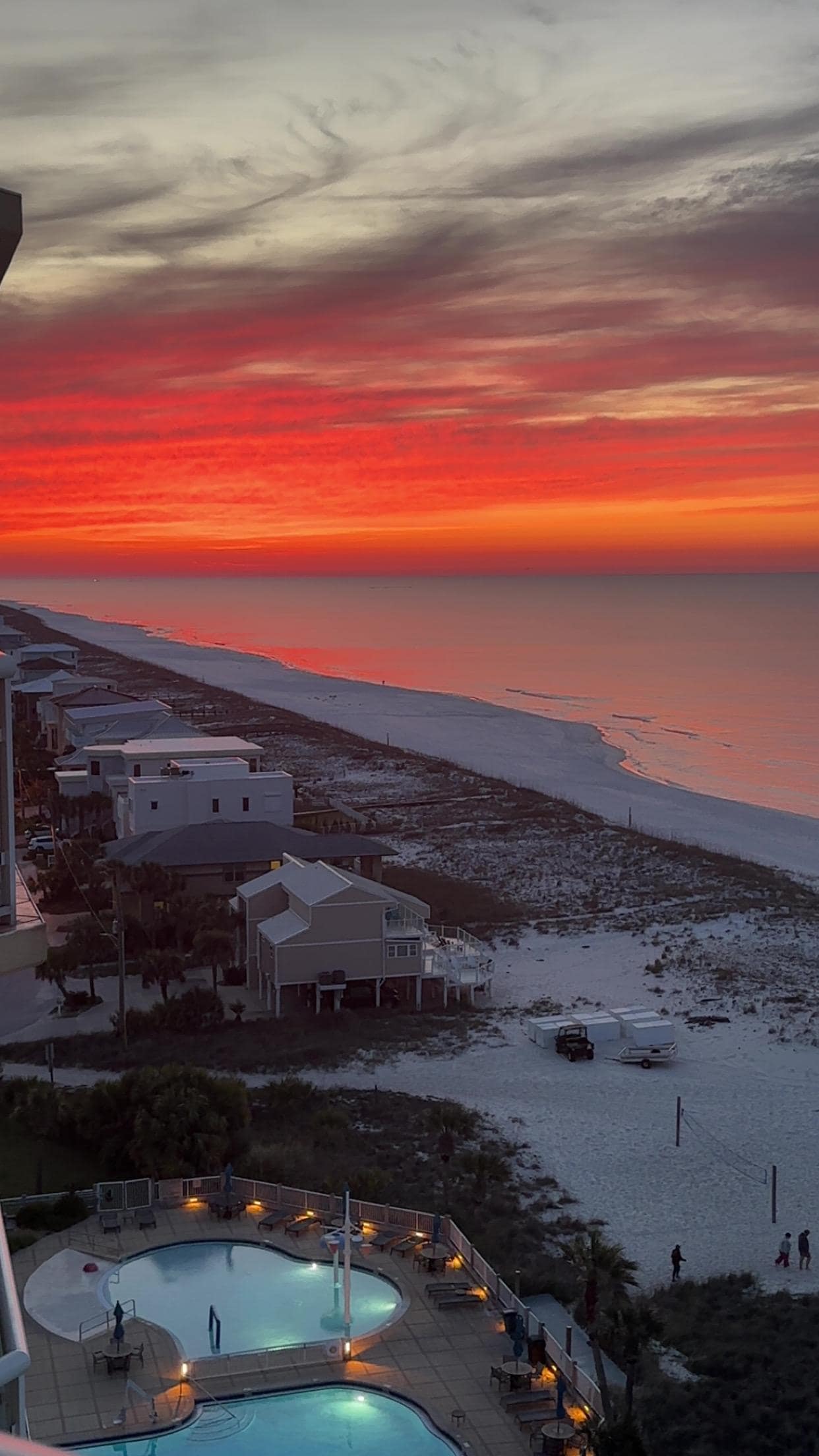 One of many sunrises from the balcony. 