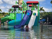Kids pool, there is also two full size slides