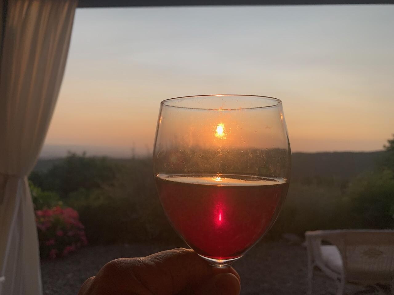 Chianti and sunset!