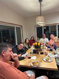 Pizza night in the beautiful kitchen!