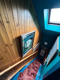 Staircase - view looking down from the bedroom.