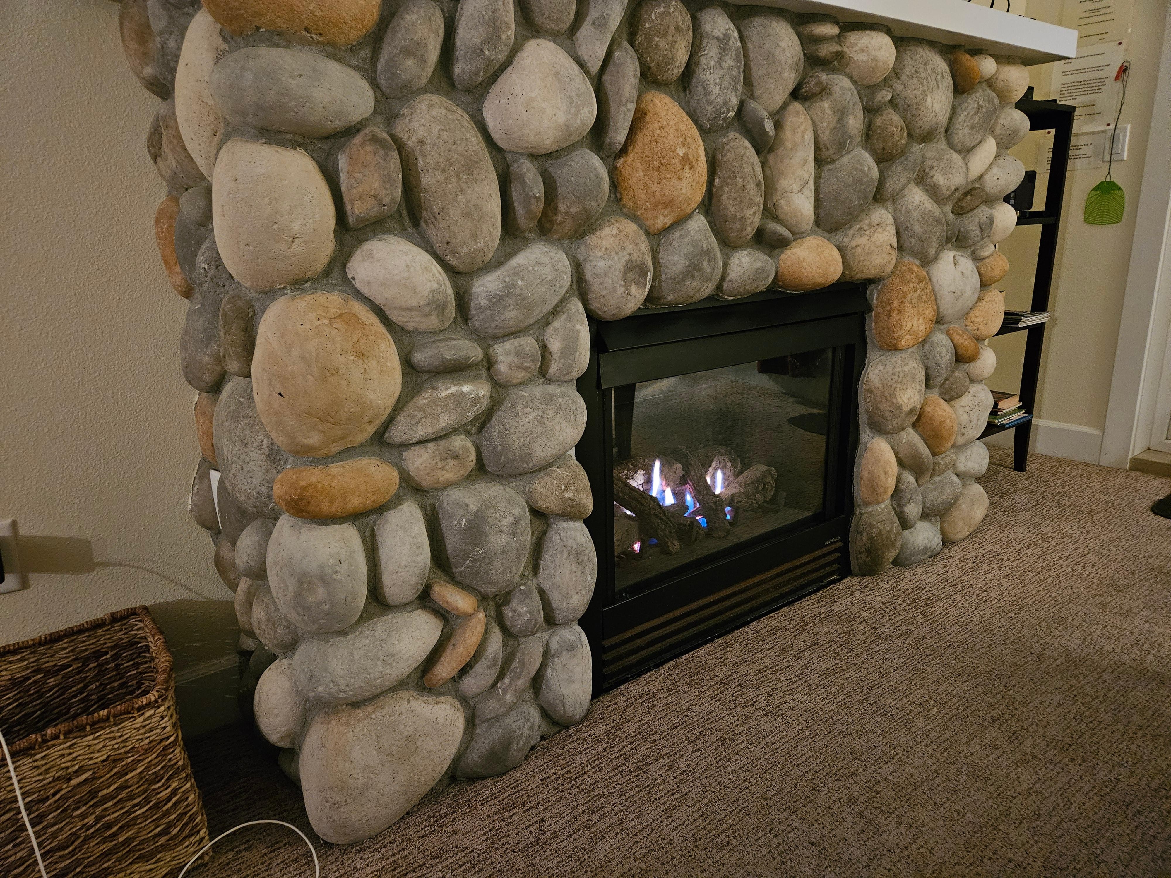 Lovely fireplace