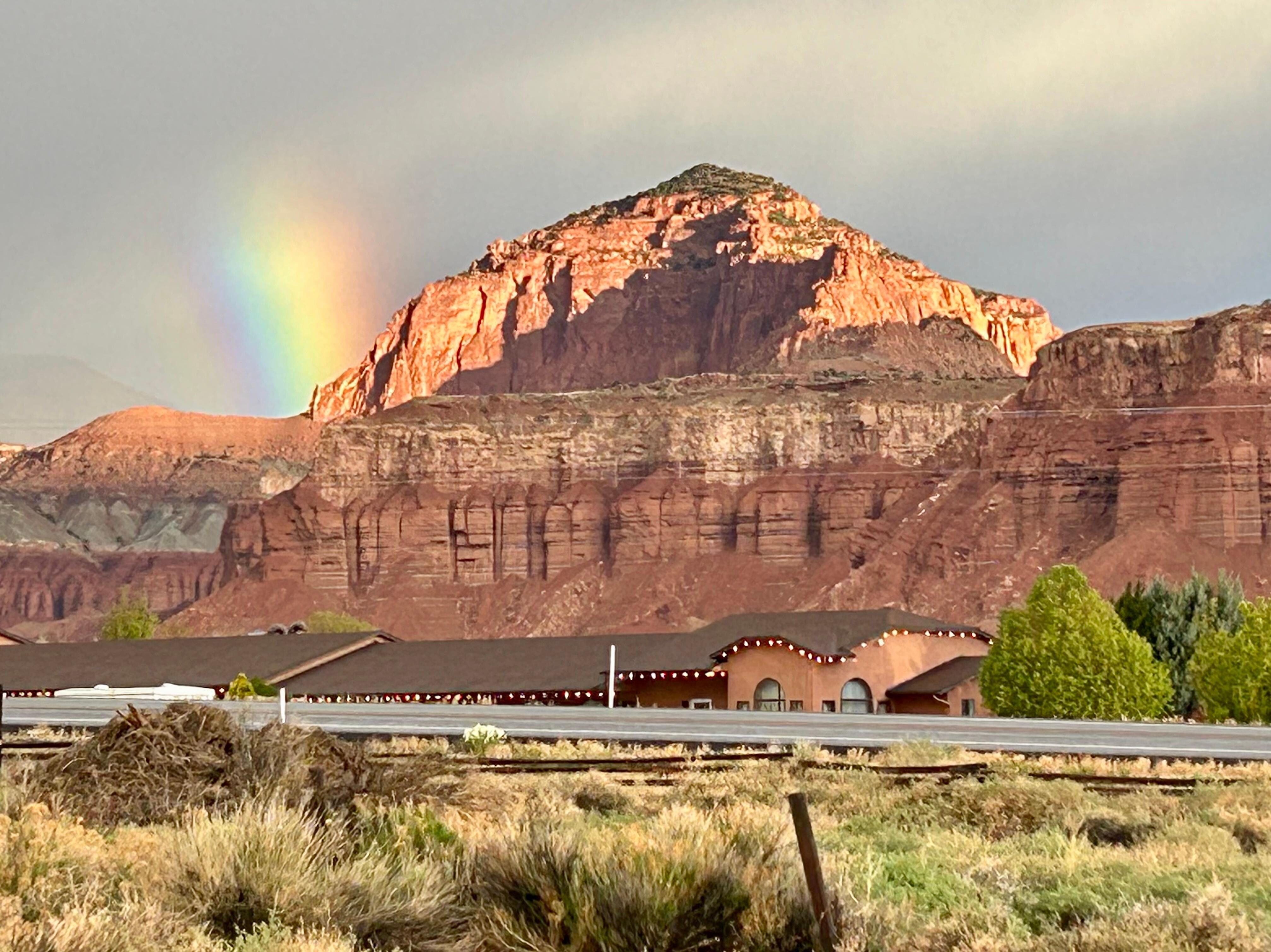 Shot outside our cabin
