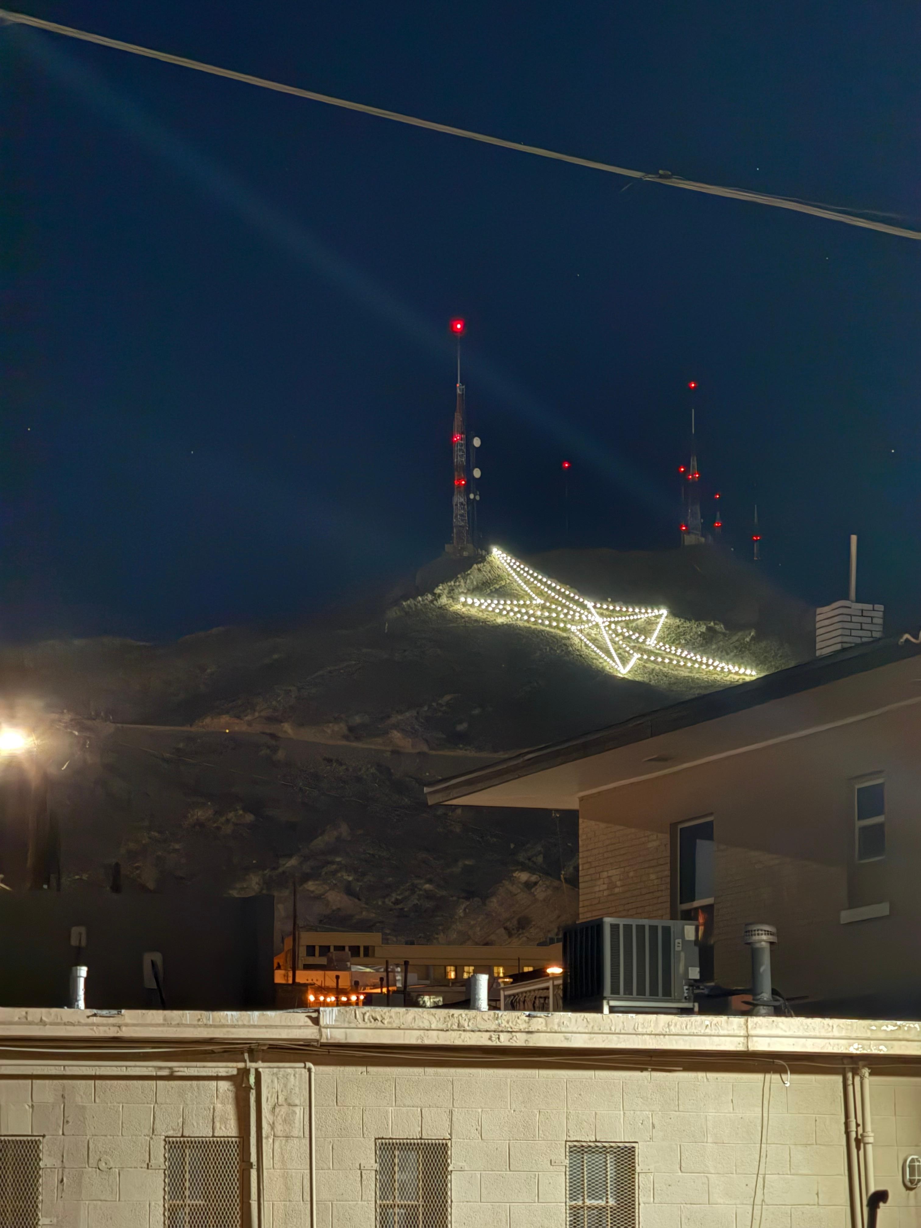 This is the view from the backyard 