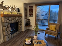 Living room was so cozy. The pull out sofa is super comfortable