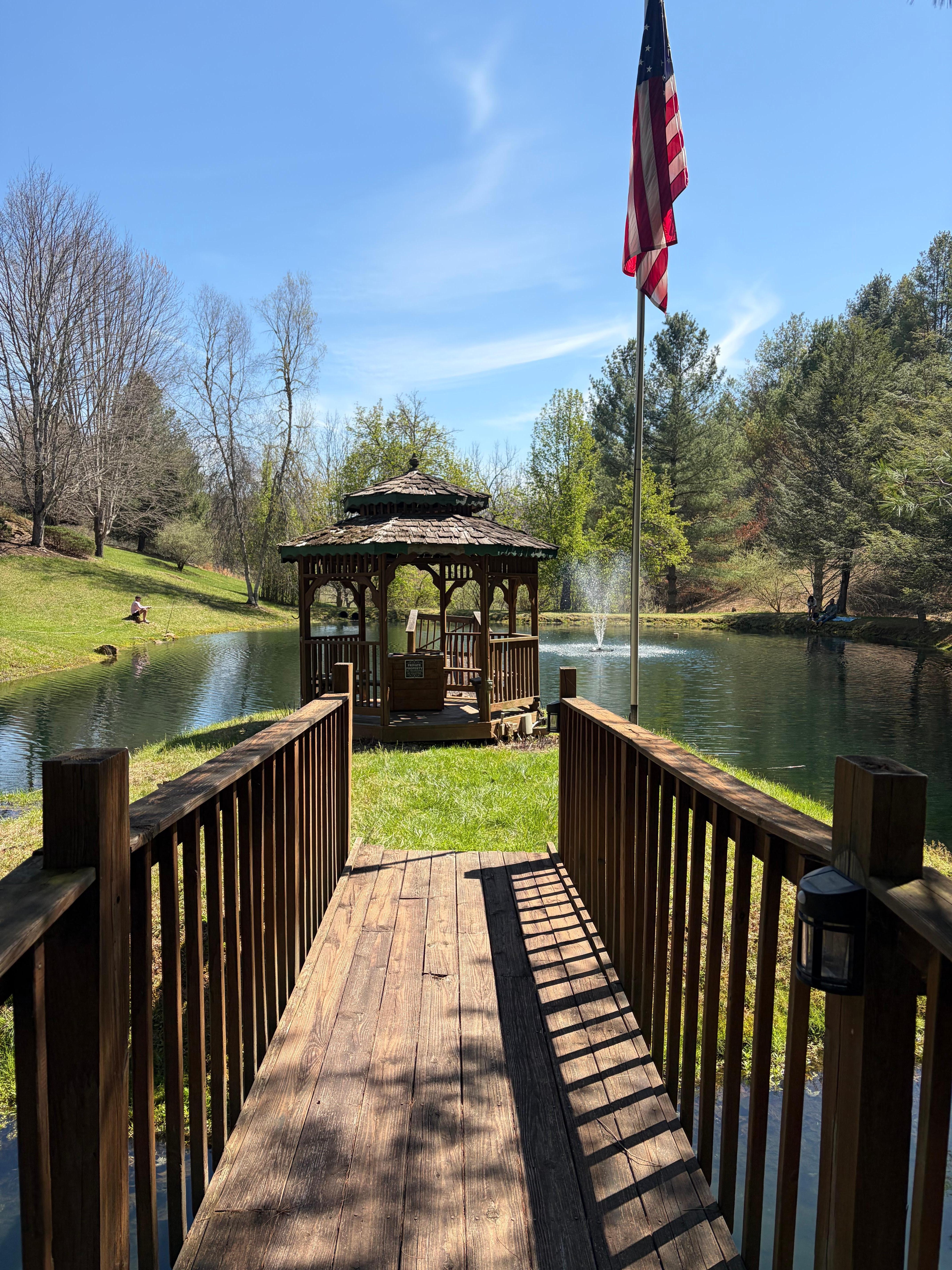 Pond gazebo
