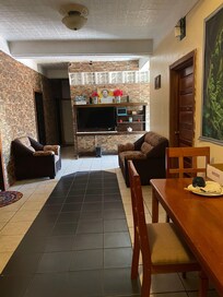 There is a TV in your room, but there is also a sitting area with a prep table.