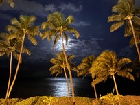 Moonrise from the balcony of the condo