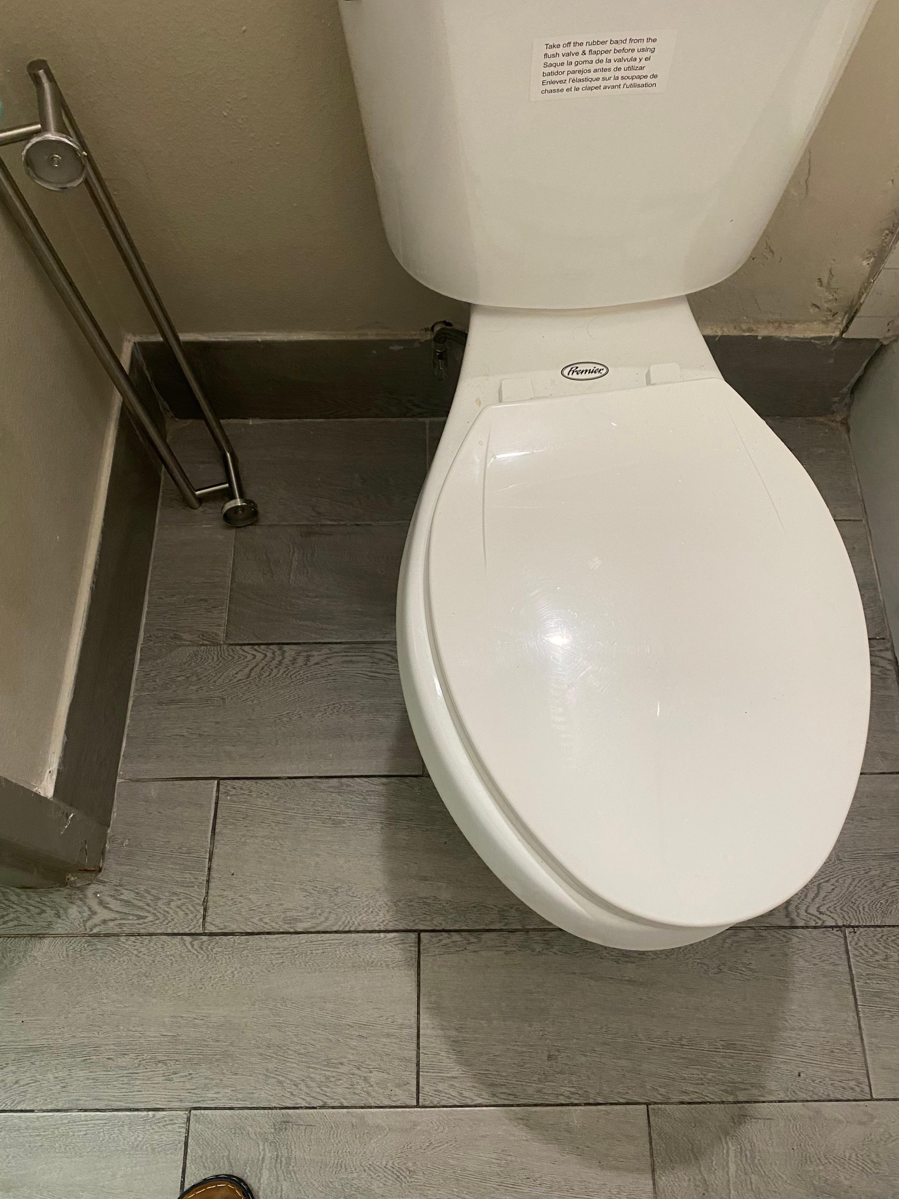 Loose toilet and toilet seat