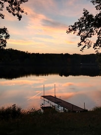 Sunsets are spectacular from the cabin!