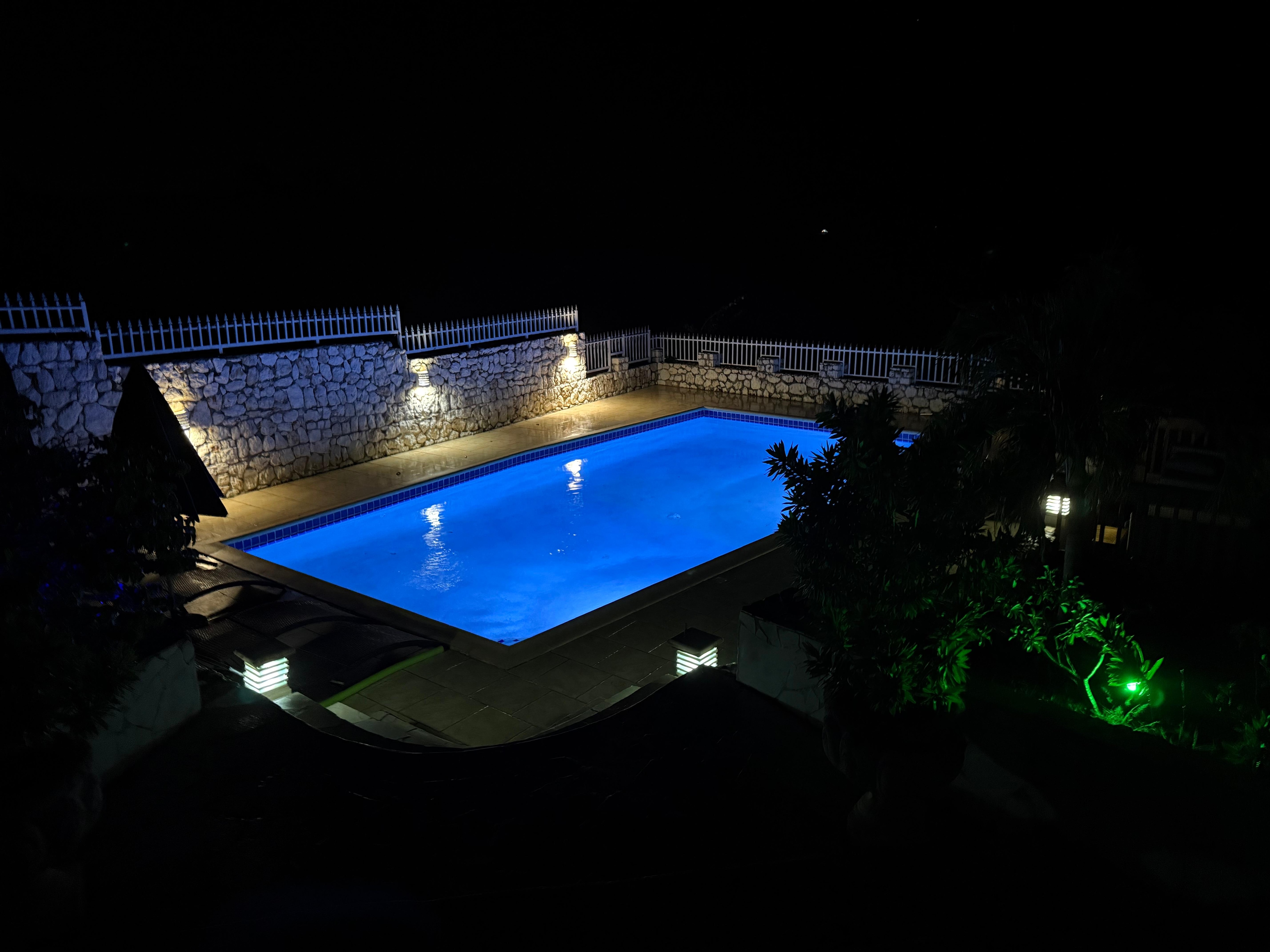 Pool at night 