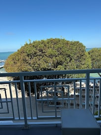 I paid for ocean view extra money but we got a tree in front of us .