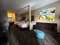 Take before we left the room. But room is clean as we arrive. Very convenient