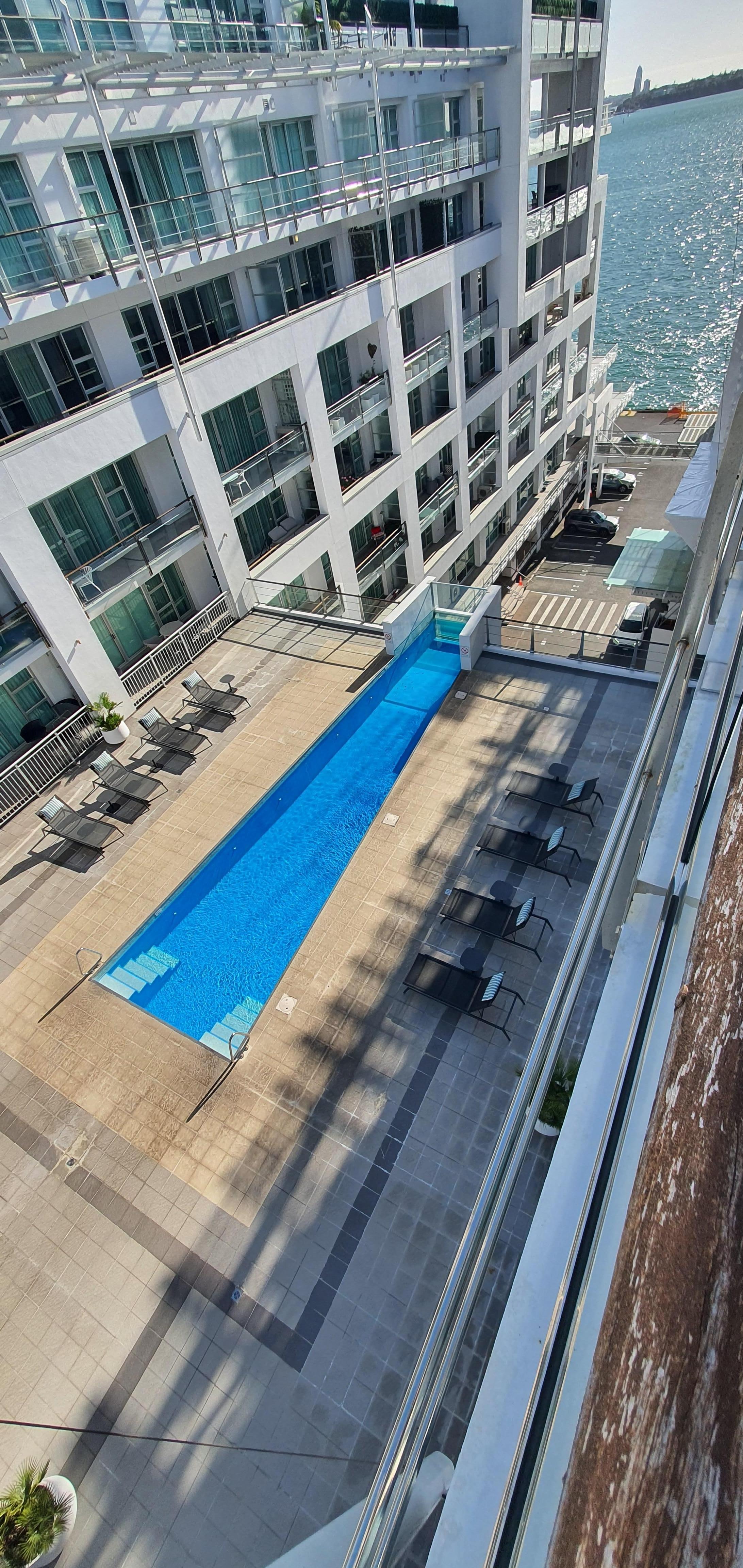 View from our room balcony