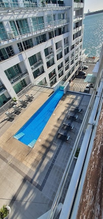 View from our room balcony